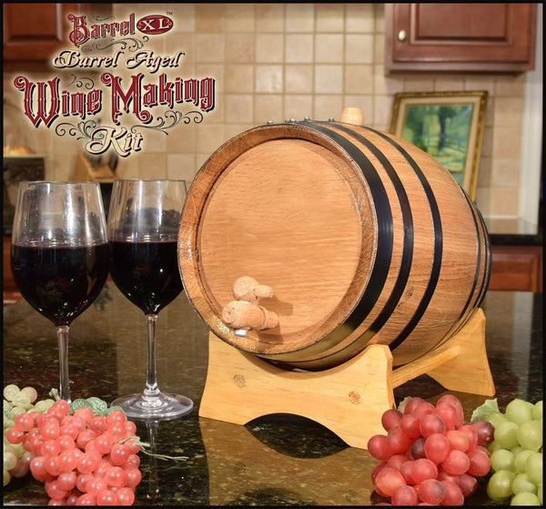 Wine Making Kit with Barrel