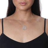 Small Coral Disc Necklace by Catherine Weitzman