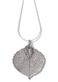 Real Aspen Leaf Necklace