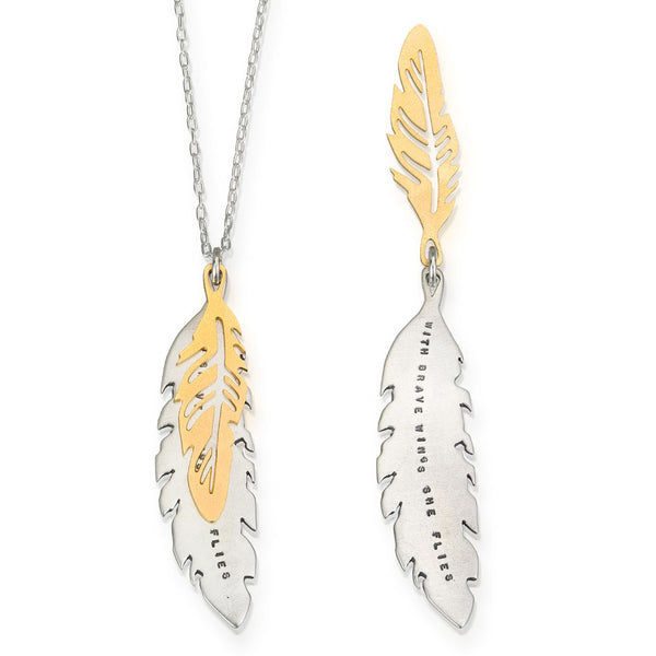 Brave Wings Fly Necklace