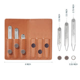 Magnetic Collar Stays In Leather Case