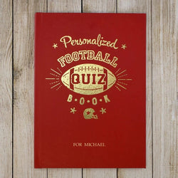 Personalized Football Quiz Book