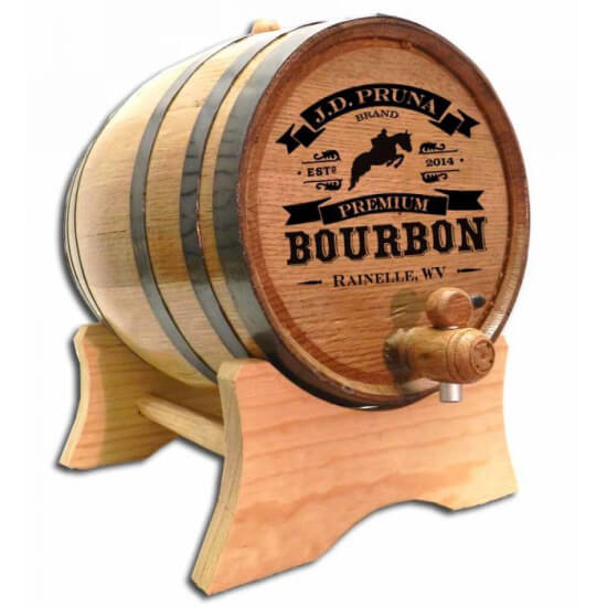 Personalized Whiskey Barrel - Bourbon (High Horse)