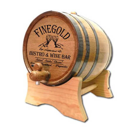Personalized Whiskey Barrel - Bistro & Wine Bar