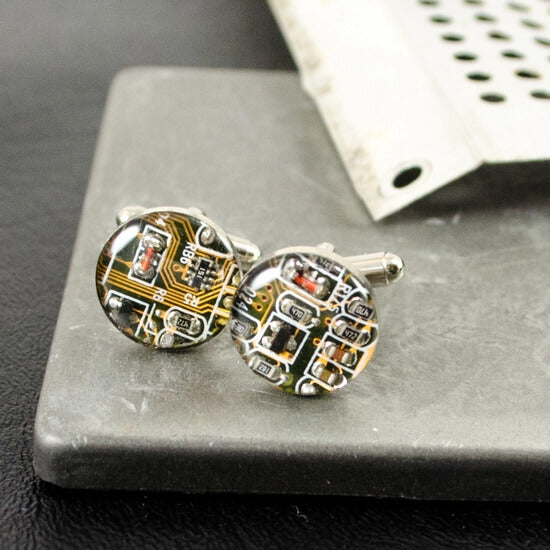 Circuit Board Cuff Links