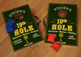 Personalized Golf Corn Hole Game