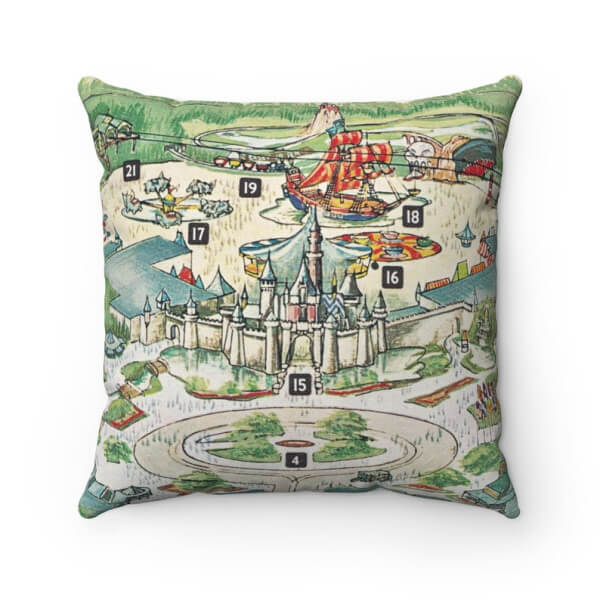 Disney Map Pillow Covers itsThoughtful