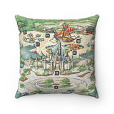 Disney Map Pillow Covers