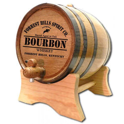 Personalized Whiskey Barrel - Bourbon (Horse Rider)