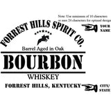 Personalized Whiskey Barrel - Bourbon (Horse Rider)