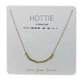 "HOTTIE" Morse Code Necklace