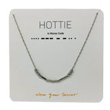 "HOTTIE" Morse Code Necklace