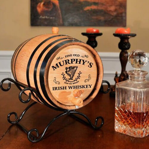 Personalized Whiskey Barrel Irish Whiskey itsThoughtful