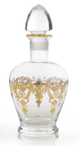 Liqueur Bottle With 24K Gold Etching