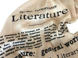 Literary Print Luxe Scarf