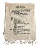 Literary Print Luxe Scarf