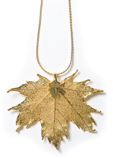 Real Sugar Maple Leaf Necklace