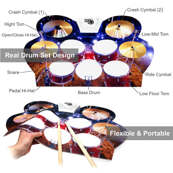Flexible Portable Drum Set itsThoughtful