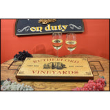 Personalized Serving Board w/ Wrought Iron Base
