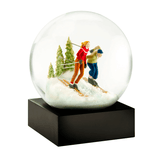Skiers Snow Globe