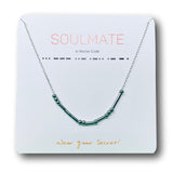 "SOULMATE" Morse Code Necklace