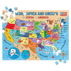 Personalized 50 States Puzzle