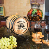 Personalized Whiskey Barrel - Vineyards