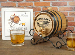 Personalized Whiskey Making Kit with Barrel