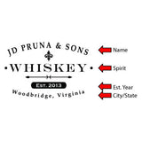 Personalized Whiskey Barrel - Custom Spirit (Label)